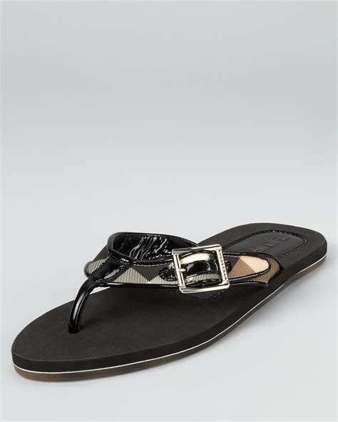 burberry girl slides|burberry women's thongs flip flops.